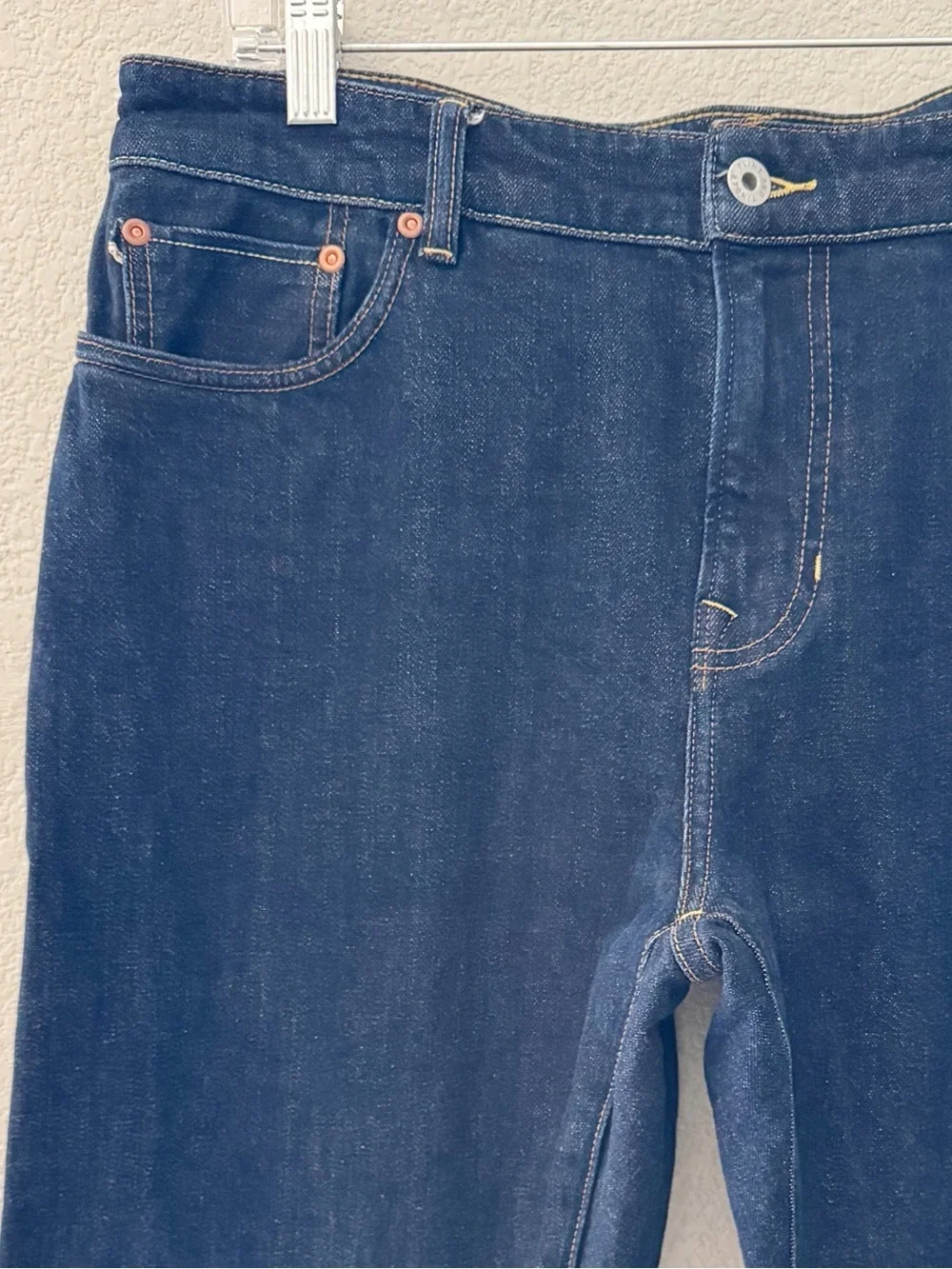 Flint & Tinder Athletic Tapered Selvedge Jean 33 x 31 Dark Denim Classic Minimal